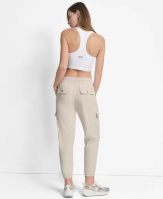 Women's Drawcord-Waist Cargo Jogger Pants