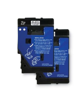 TC10 TC 0.47 in. x 25.2 ft. Tape Cartridges for P-Touch Labelers (2/Pack