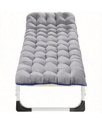 Camping Bed Portable Folding Oxford Heavy-duty With Mat Bag Camping Outdoor Recreation Gear