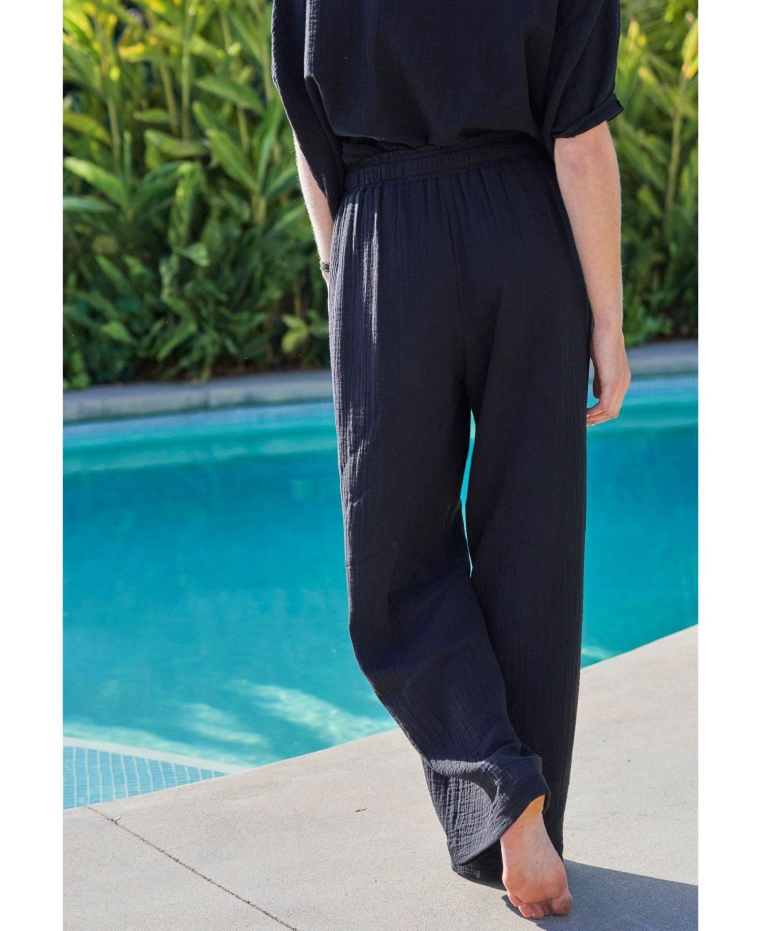 Women's Ocean+Main Gauze Palazzo Pant