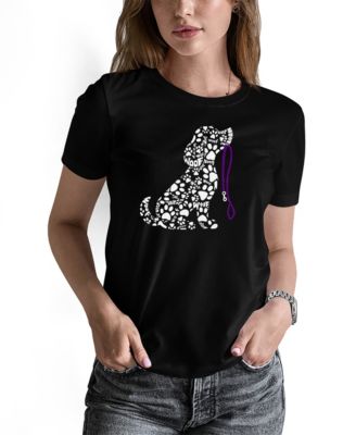 Women's Dog Leash Word Art Pullover Top