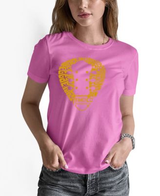 Women's Guitar Pick Genres Word Art Pullover Top