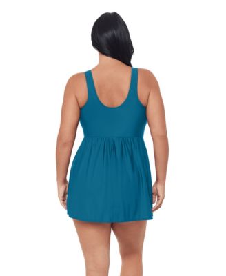Women's Plus Must Haves Marais Tummy Control Swimdress