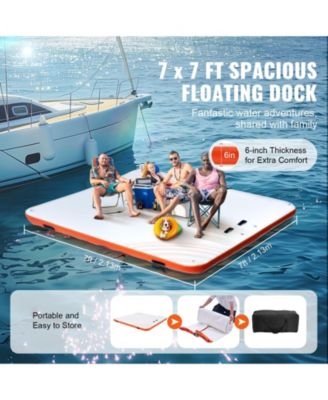 Inflatable Floating Dock with Ladder and Carry Bag