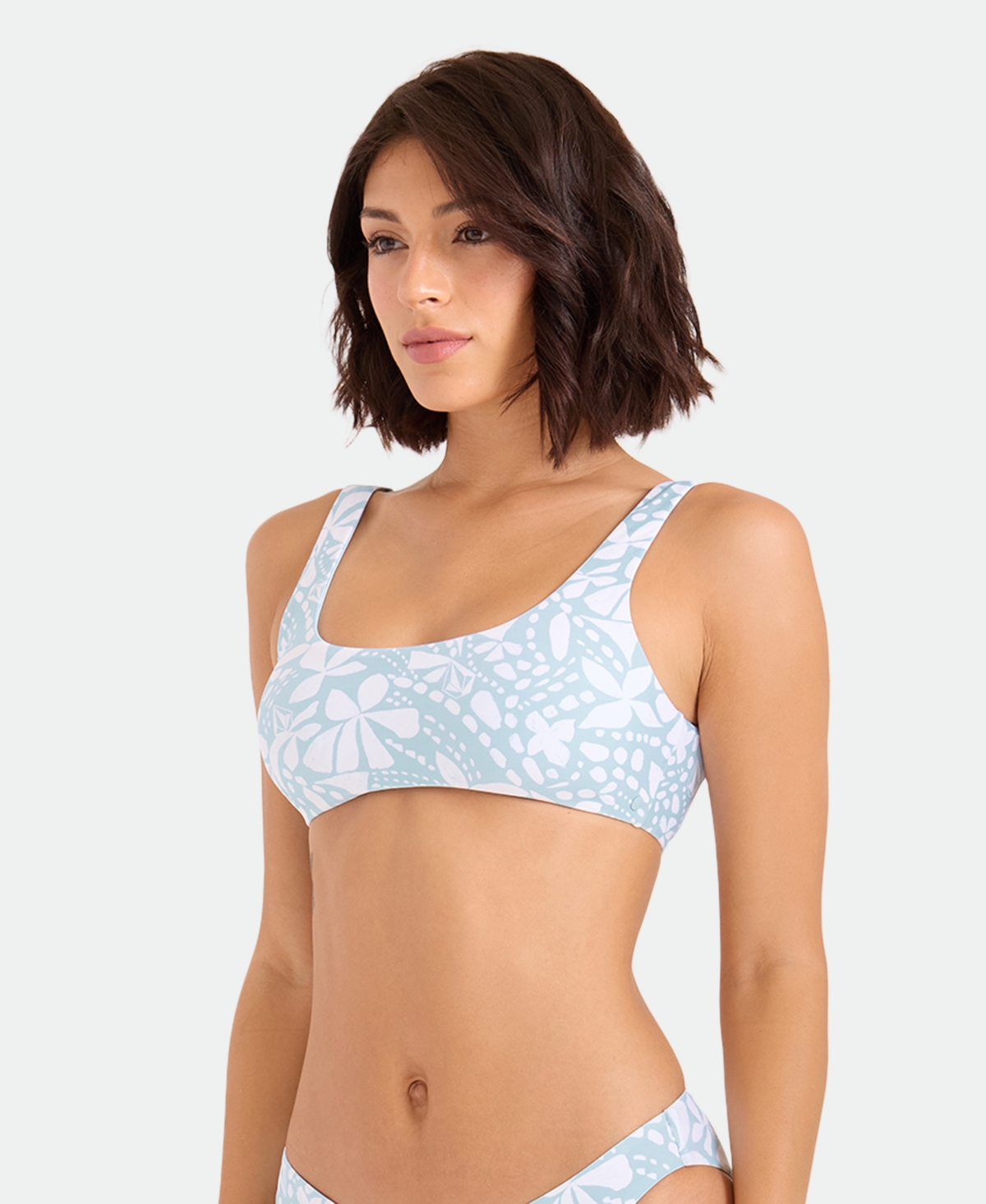 Volcom Women's Printed Scoop Neck Bikini Top