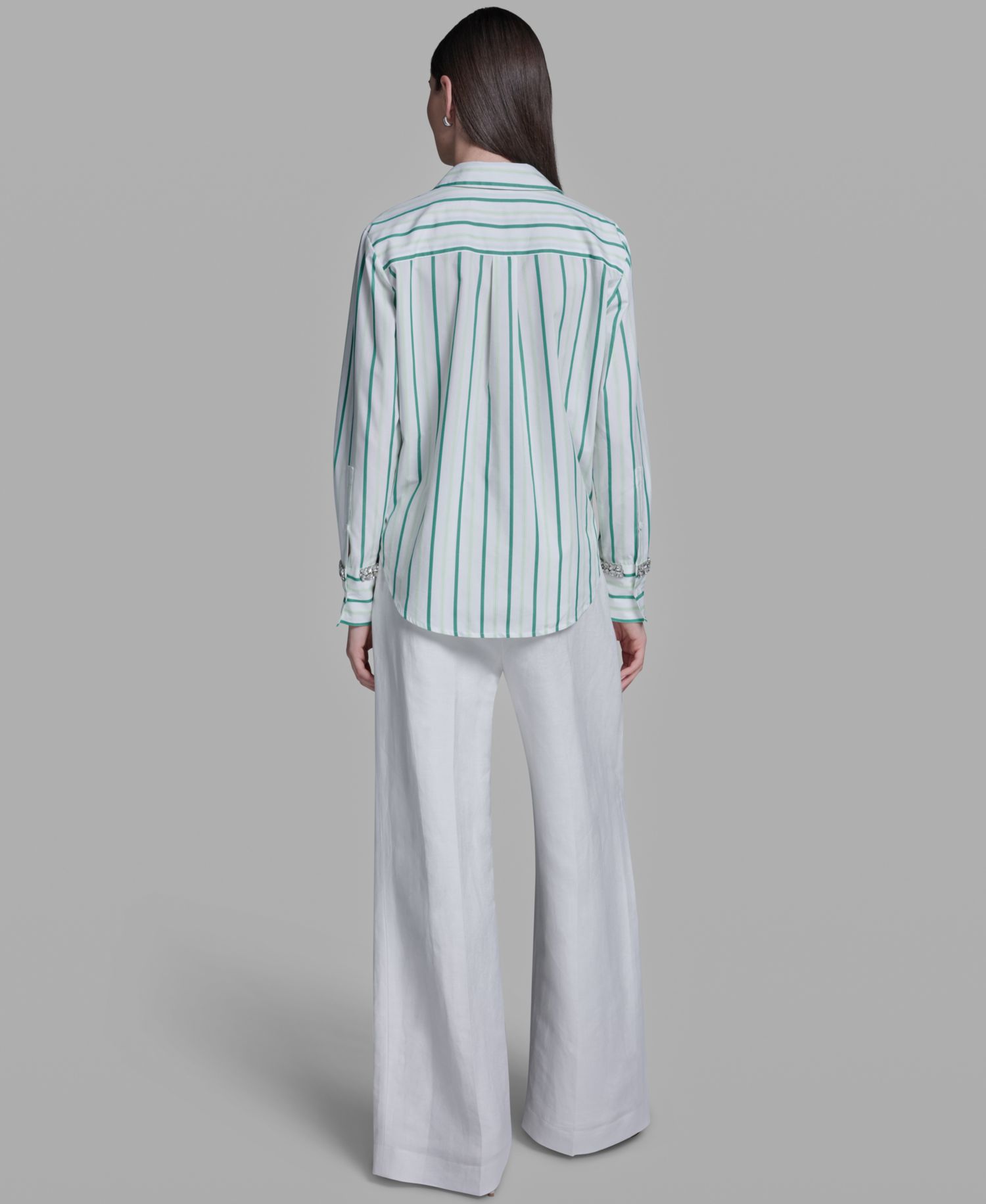 Women's Long-Sleeve Collared Neck Shirt
