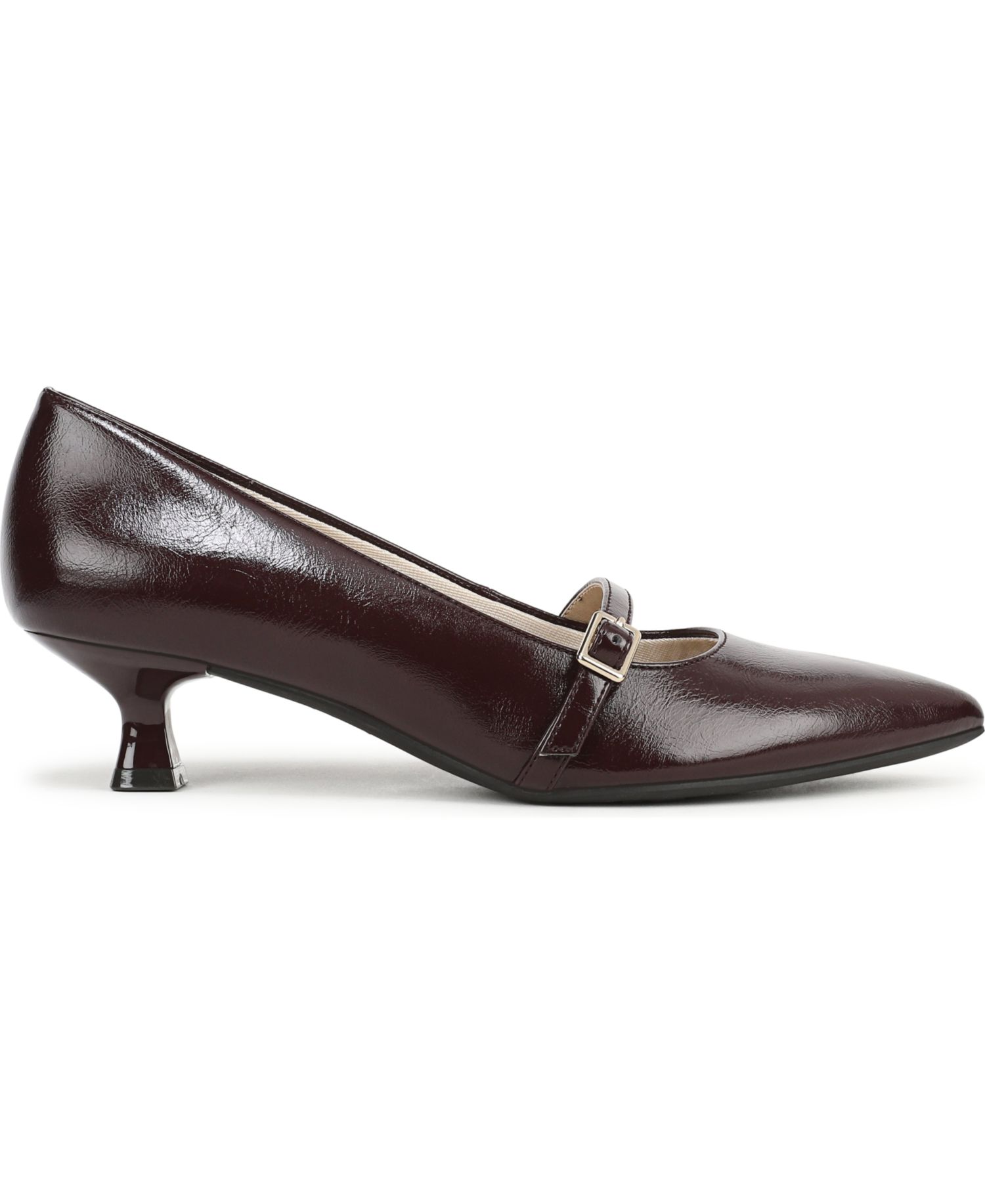 Women's Madelyn Mary Jane Pointed Toe Kitten Heel Pumps