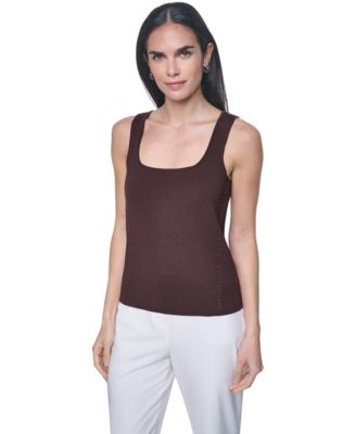 Women's Square Neck Sleeveless Top