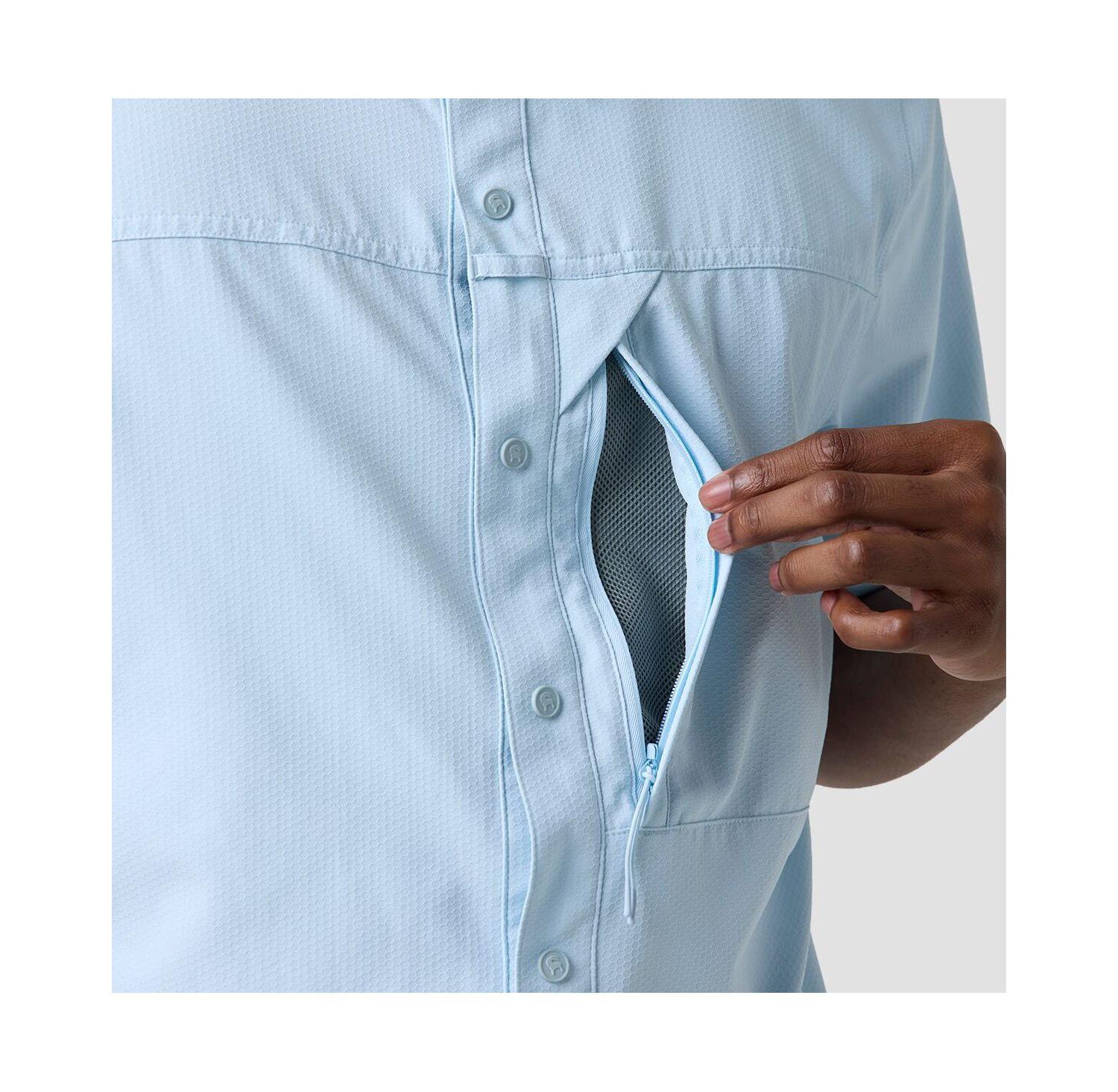 Men's Tahoe Woven Short-Sleeve Snap-Up Shirt Performance Shirts