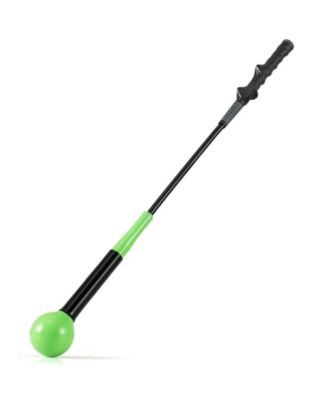 31.5" Golf Swing Trainer Stick with Weighted Head, Warm-Up Practice Aid