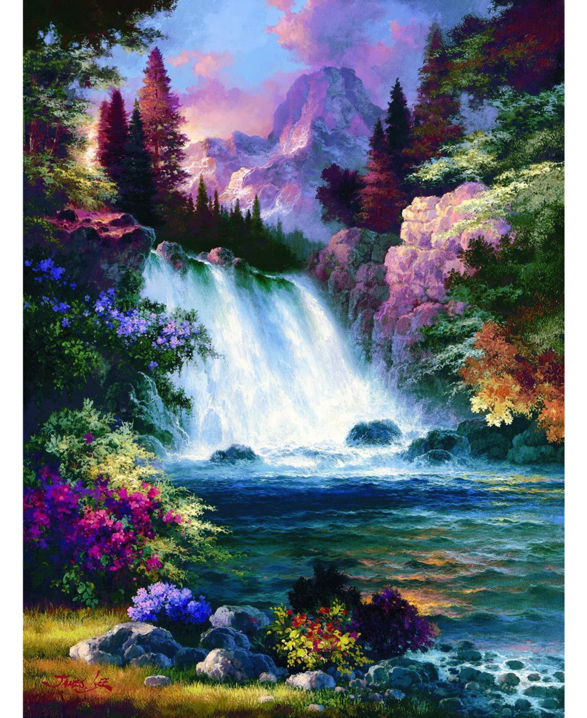 Sunrise Falls Spring 300 piece Jigsaw Puzzle for Adults