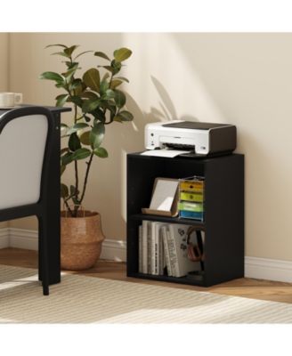 Two Cube Floor Standing Bookcase with Adjustable Shelf Positions