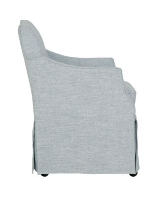 London 25" Upholstered Skirted Dining Arm Chair