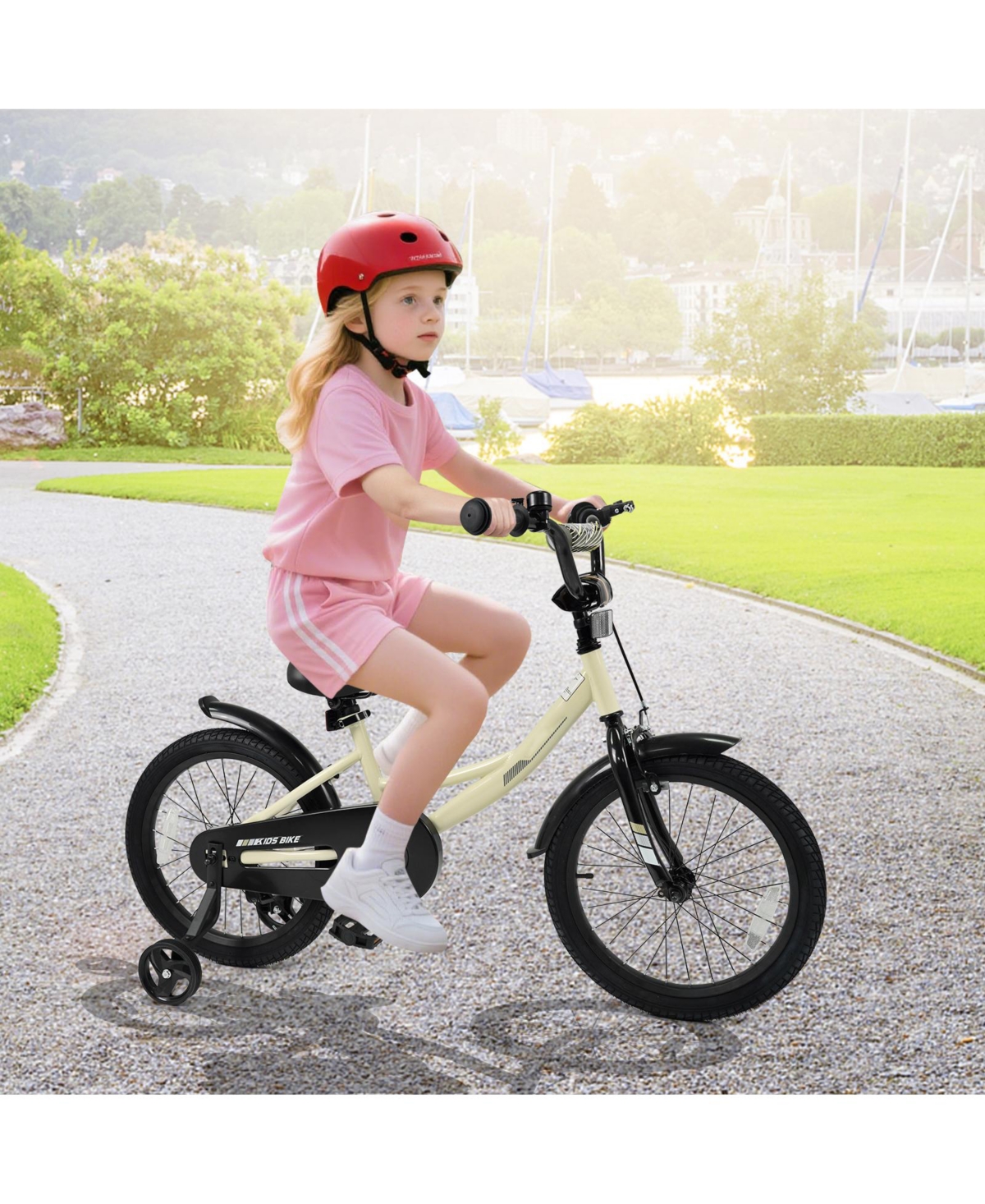Slickblue Kids Bicycle Sport Style with Detachable Training Wheels Bike