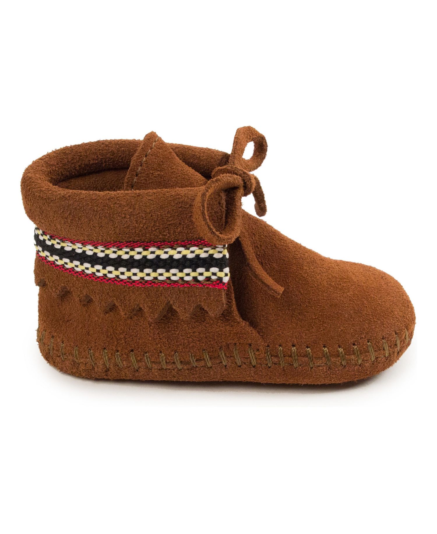 Baby Suede Braid Booties