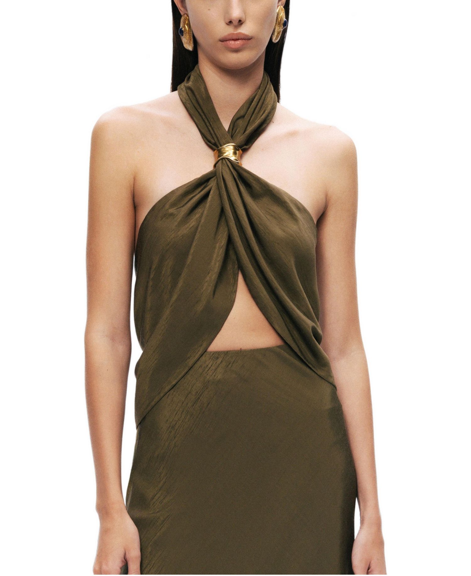 Women's Twist Halter Neck Bustier