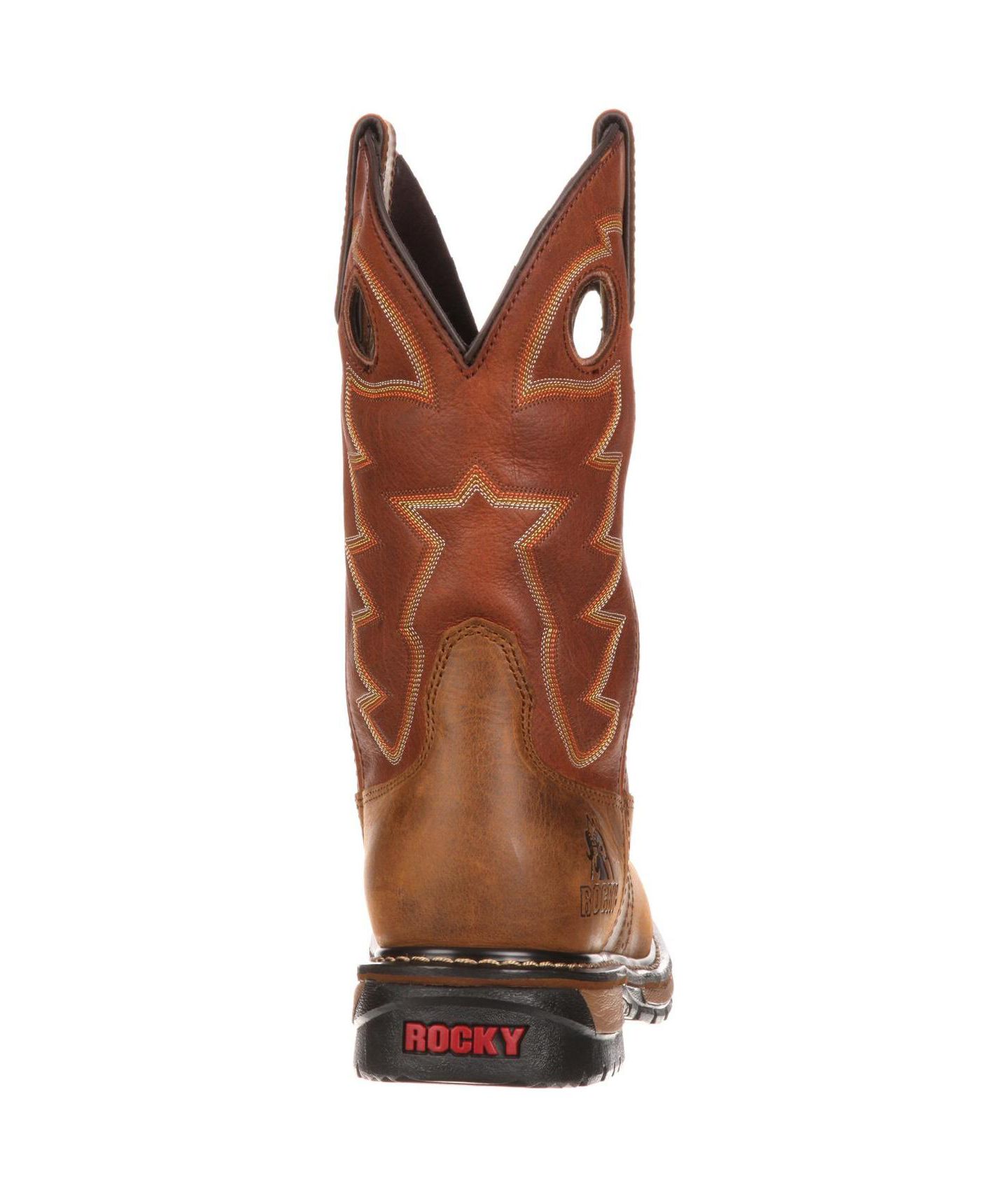 Мужские ботинки ROCKY Original Ride Branson Saddle Roper Waterproof Western Boot, цвет: Коричневый — фото 4