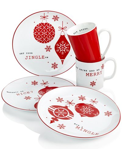 The Cellar Red Sentiments Dinnerware Collection