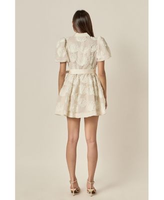 Women's Shell Mini Shirt Dress