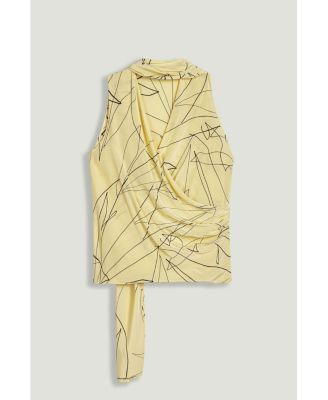 Women's Shawl Detail Blouse