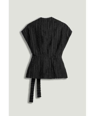 Women's Textured Belted Vest