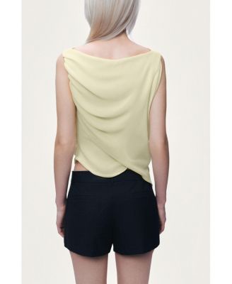Women's Draped Sleeveless Blouse