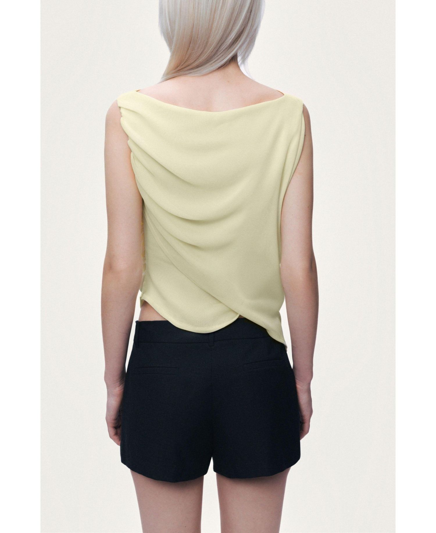 Women's Draped Sleeveless Blouse