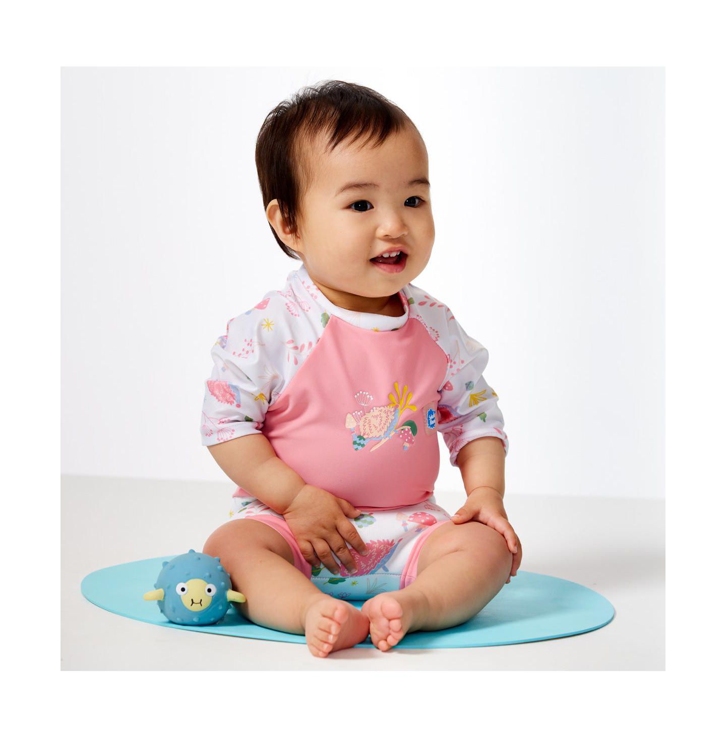 Детский солнцезащитный костюм Splash About Happy Nappy с купальным подгузником, цвет: Тёмно-зелёный — фото 5