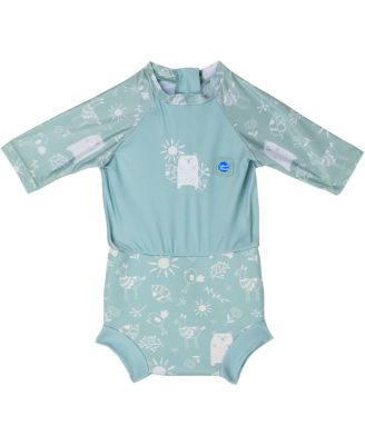 Baby Happy Nappy Sunsuit with Swim Diaper