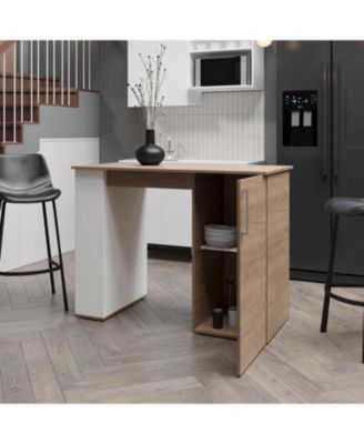Bar Kitchen Island with Hidden Storage