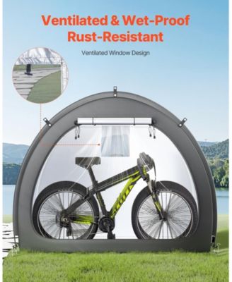 Outdoor Bike Storage Tent for 4 to 5 Bicycles with Dual Doors