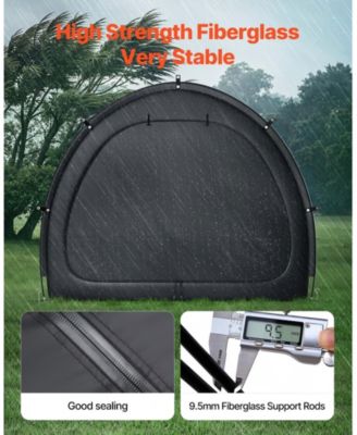 Outdoor Bike Storage Tent for 1 to 2 Bicycles with Dual Zippers