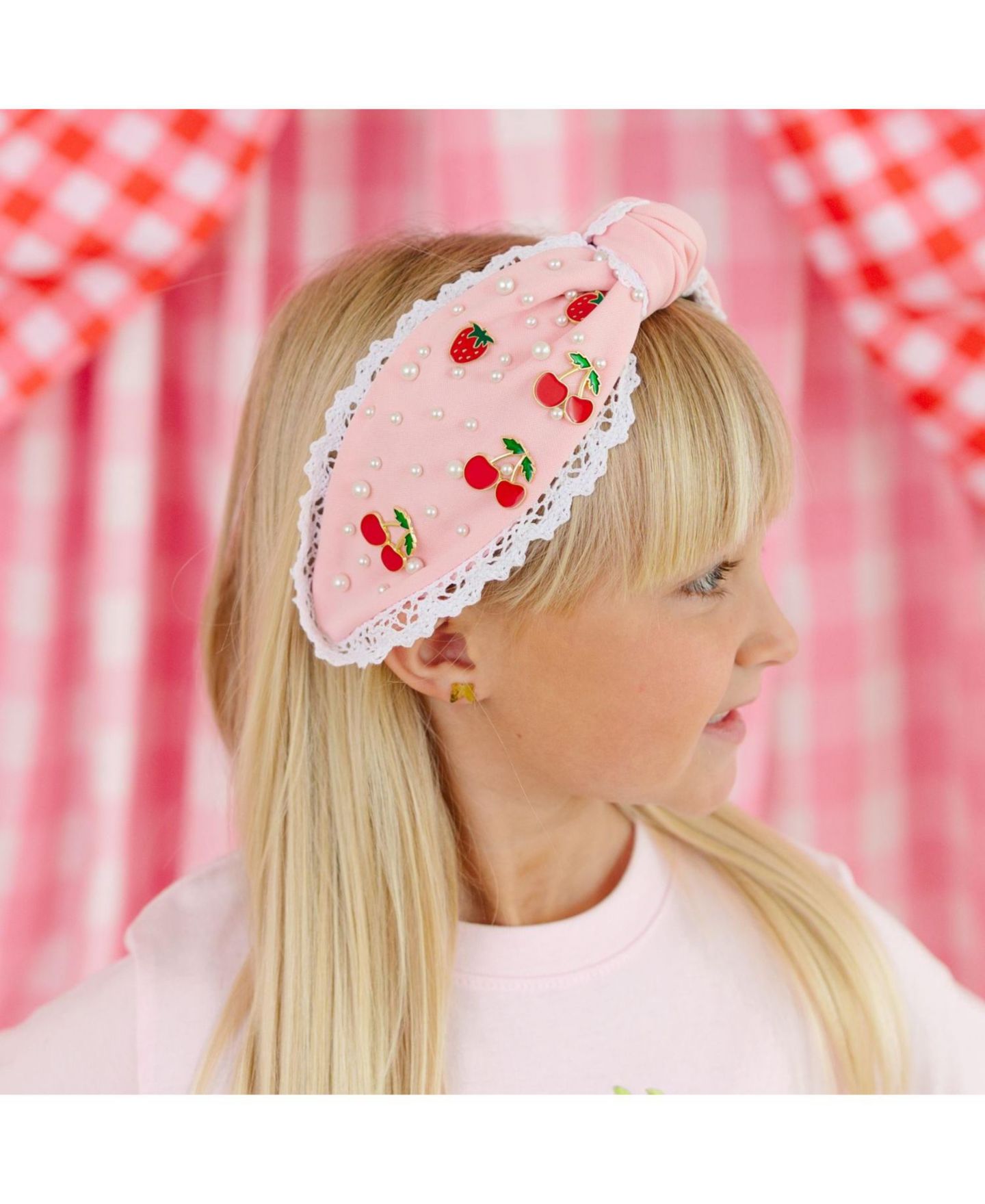 Аксессуары для волос Sweet Wink Berry Gemstone Headband для девочек, цвет: Розовый — фото 3