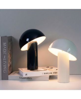 Celia Portable LED Table Lamp with Dome Mushroom Shade