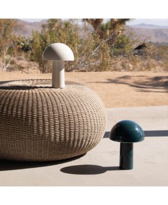 Celia Portable LED Table Lamp with Dome Mushroom Shade