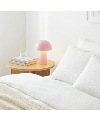 Celia Portable LED Table Lamp with Dome Mushroom Shade