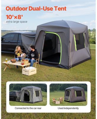 10x8 FT SUV Tent for Camping 5-8 Person with Rainfly Bag