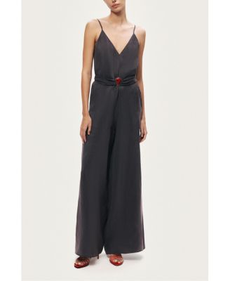 Women's V-Neck Spaghetti Strap Jumpsuit