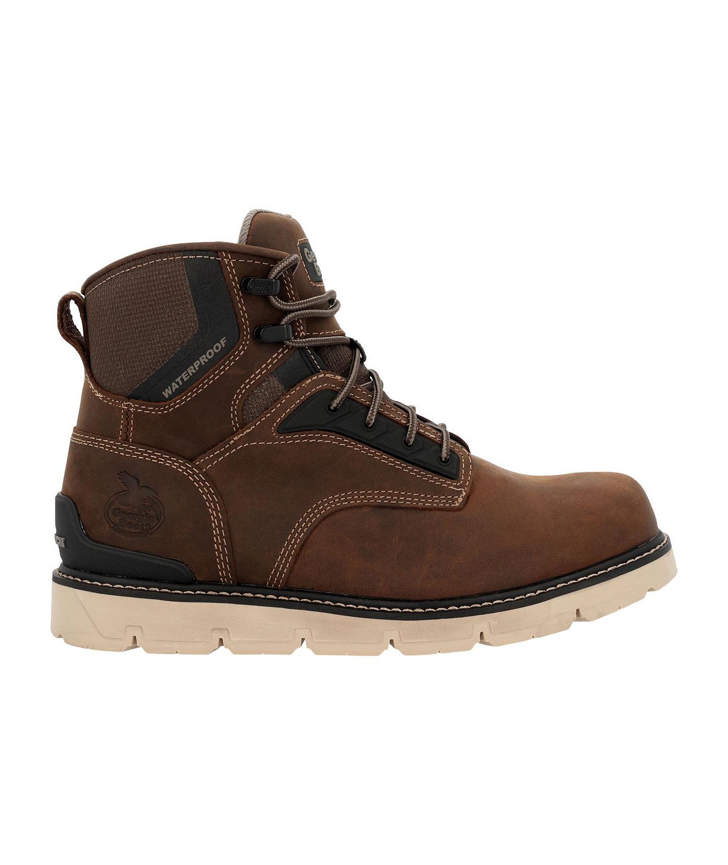 Мужские ботинки GEORGIA BOOT Carbon Flex Wedge inch Carbon Toe Work Boot, цвет: Коричневый — фото 2