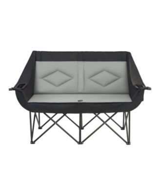 Double Camping Chair for Two 660 lbs with Dual Cup Holders