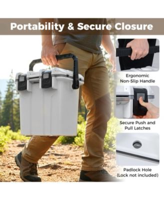 Ultra-Light Injection Molded Cooler 21 QT Hard Ice Chest