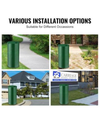 Dog Poop Trash Can 11.5 Gallon 50 Liner Bags Outdoor