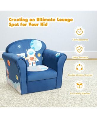 Kids Astronaut Armrest Upholstered Couch