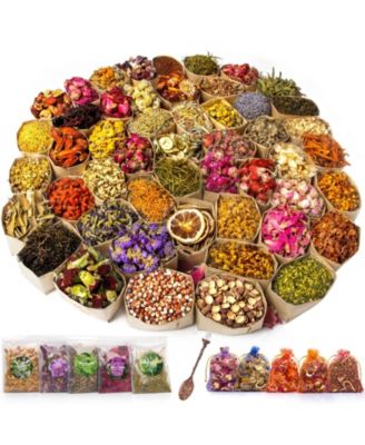 50 bags Dried Flowers Herbs Kit