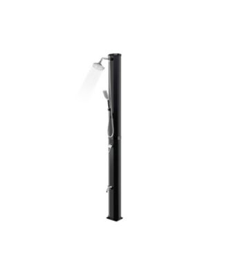 Solar Heated Outdoor Shower, 7.2 ft, 9.3-Gallon with Hand and Foot Tap