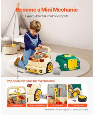 60 Piece Kids Engine Toy with Lights and Sounds, Ages 3+