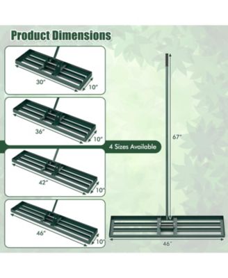 Heavy Duty Lawn Leveling Rake in for Soil