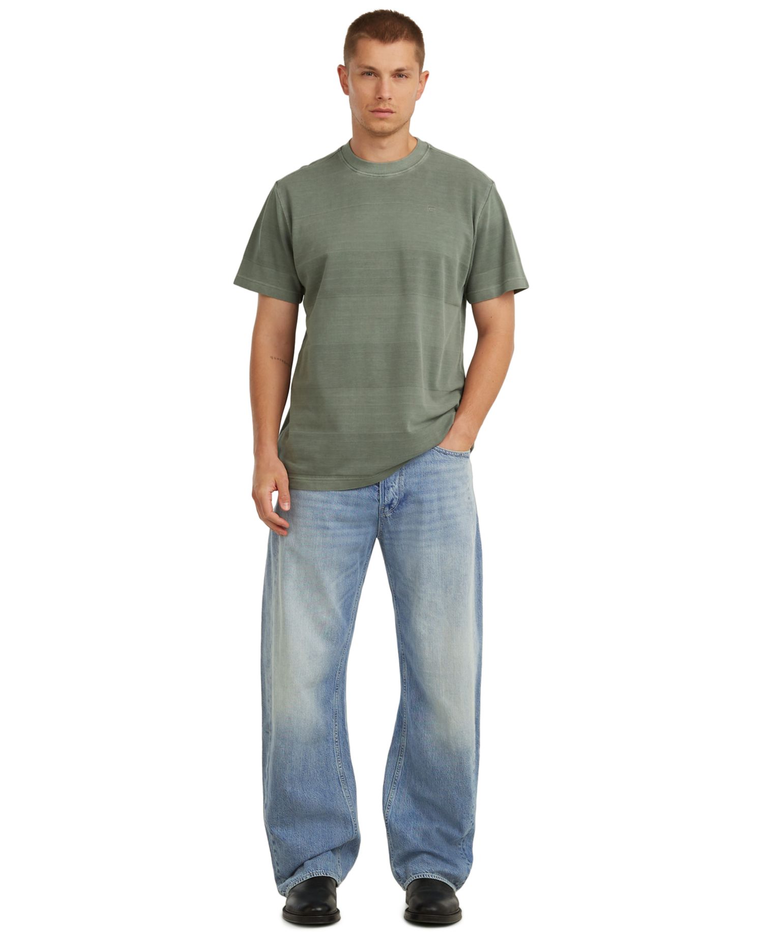 Men's Washed Jacquard T-Shirt