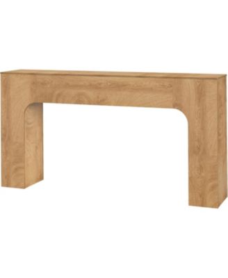 Long Console Table for Entryway,Slim Narrow Entrance Tables Farmhouse Wood Sofa Table Behind Couch for Entrance