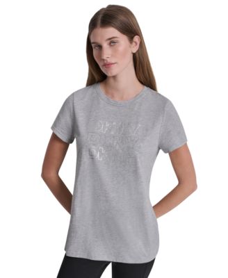 Women's Triple Rhinestone Foil Logo T-Shirt
